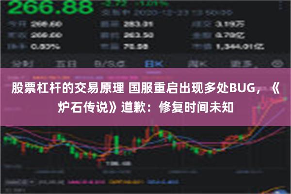 股票杠杆的交易原理 国服重启出现多处BUG，《炉石传说》道歉：修复时间未知