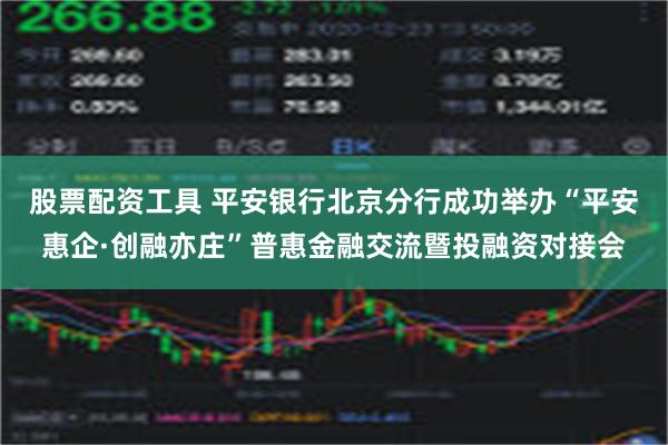 股票配资工具 平安银行北京分行成功举办“平安惠企·创融亦庄”普惠金融交流暨投融资对接会